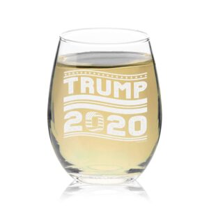 veracco trump 2020 stemless wine glass