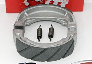 water grooved rear brake shoes & springs for the 2002-2005 suzuki lt-a 50 quadmaster four-wheelers