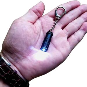 Nitefox e1 Smallest Super Tiny Keychain Flashlight Bright Long Lifetime Waterproof Key Ring Light for Everyday EDC Emergency Dog Walking Sleeping Reading Nice Gift for Family Kids Parents Friends