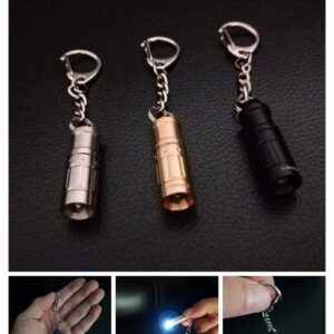 Nitefox e1 Smallest Super Tiny Keychain Flashlight Bright Long Lifetime Waterproof Key Ring Light for Everyday EDC Emergency Dog Walking Sleeping Reading Nice Gift for Family Kids Parents Friends