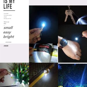 Nitefox e1 Smallest Super Tiny Keychain Flashlight Bright Long Lifetime Waterproof Key Ring Light for Everyday EDC Emergency Dog Walking Sleeping Reading Nice Gift for Family Kids Parents Friends