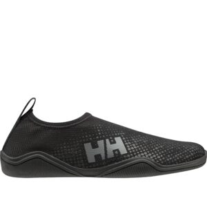 Helly-Hansen Womens Crest Watermoc Sailing Watersports Shoes, Light-Weight, Breathable, 990 Black/Charcoal, 8F