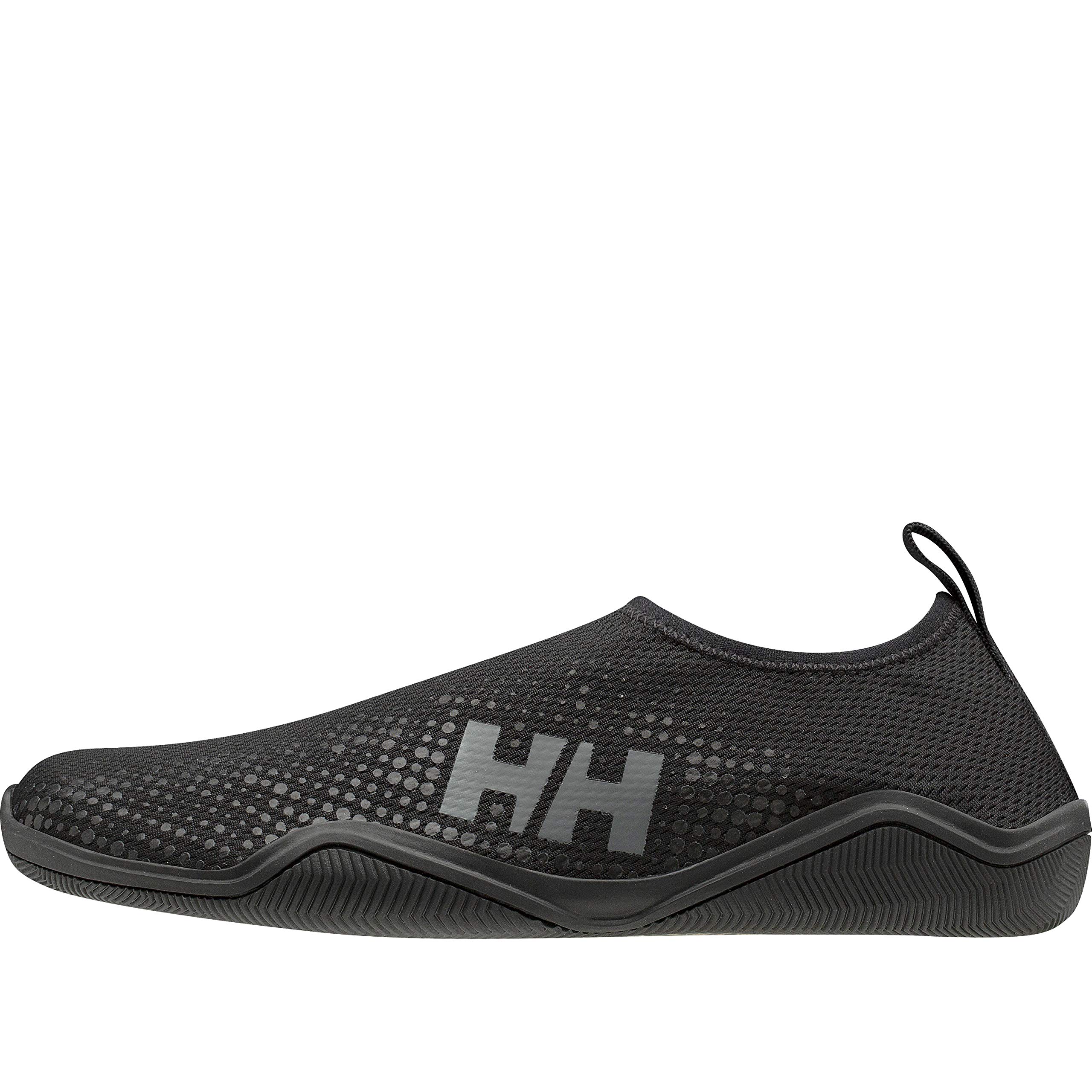 Helly-Hansen Womens Crest Watermoc Sailing Watersports Shoes, Light-Weight, Breathable, 990 Black/Charcoal, 8F