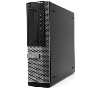 Dell Desktop Computer, Quad Core i5 3.1GHz, 8GB Ram, 500GB, Dual 22inch LCD, DVD, Wi-Fi, Keyboard, Mouse, Bluetooth, Windows 10 Pro Compatible with Dell OptiPlex 790 (Renewed)