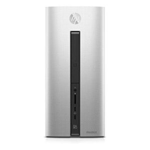 HP Pavilion Desktop 550-126 i5-6400 2.7GHz 12GB 1TB DVDRW W10 64-Bit, Silver, Large (Renewed)