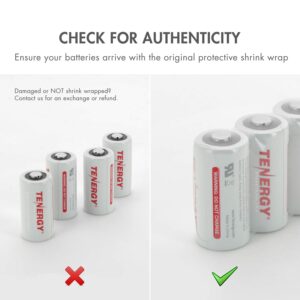 Tenergy Premium 12 Pack NonRechargeable CR123A 3V Lithium Battery, 1600mAh for Arlo Cameras, Photo Lithium Batteries, Security Cameras, Smart Sensors, and More