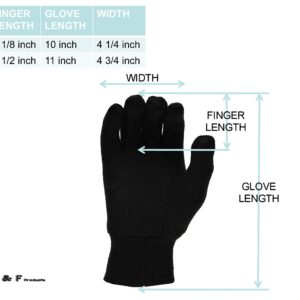 Heavy Weight 9OZ. Cotton Brown Jersey Work Gloves, Knit Wrist, Sold by Dozen (12-Pairs) - X-Large