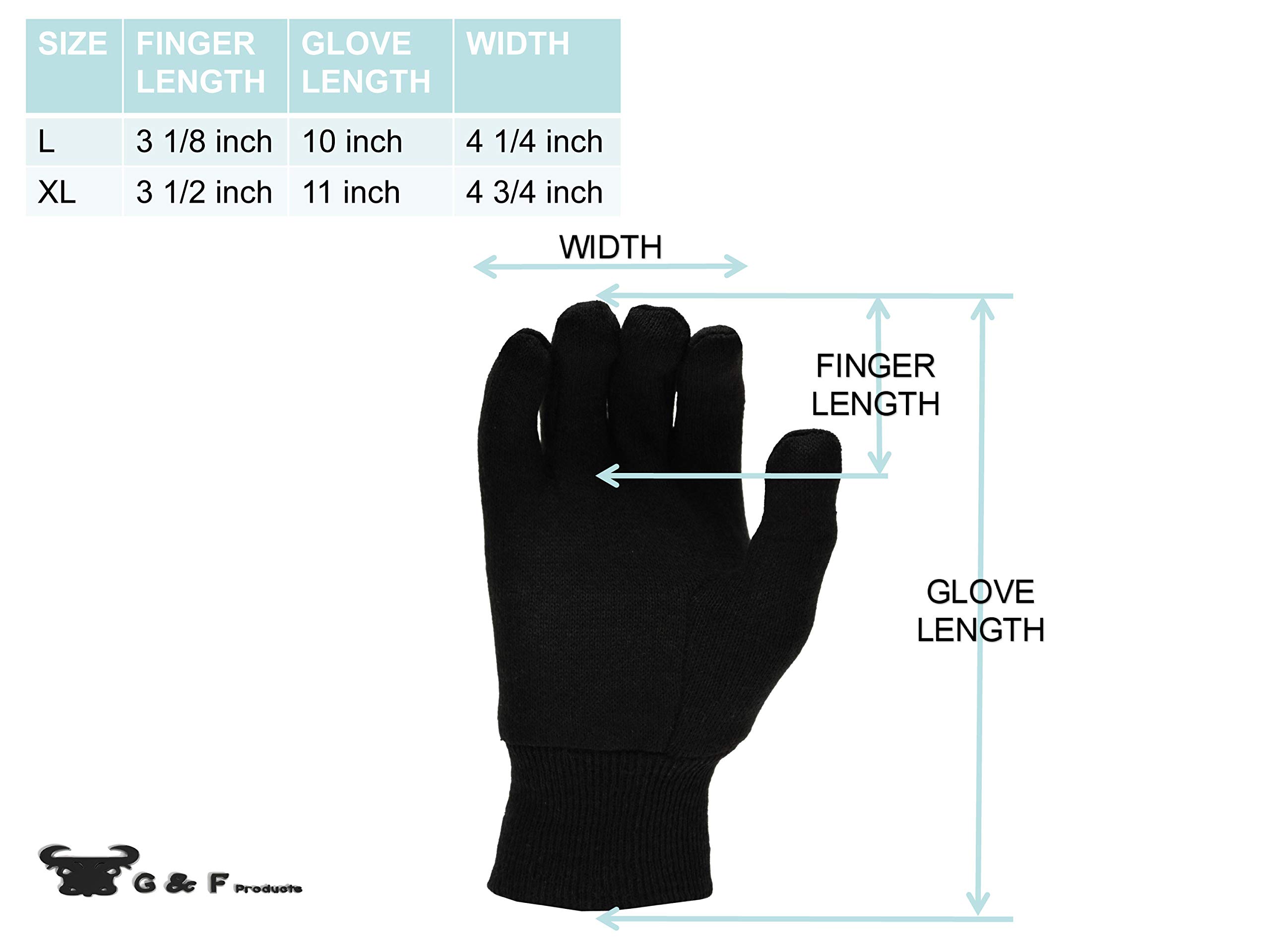 Heavy Weight 9OZ. Cotton Brown Jersey Work Gloves, Knit Wrist, Sold by Dozen (12-Pairs) - X-Large