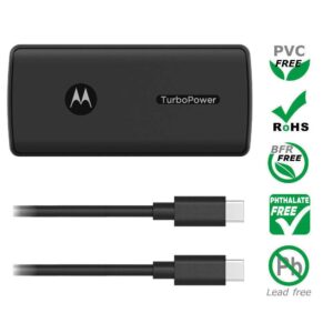 Motorola TurboPower Pack 5000- Ultra Compact, USB-PD and QC3.0 Power Bank for Moto G Power/Stylus/Fast, Razr, Edge/Edge+, One Fusion+/Vision+/Zoom, G7 Play/Power/Optimo Maxx/Supra