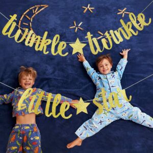 Gold Glitter Twinkle Twinkle Little Star Banner Twinkle Twinkle Little Star Gender Reveal Banner Twinkle Twinkle Little Star Baby Shower for Baby Shower Birthday Party Decorations