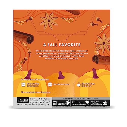 Starbucks K-Cup Coffee Pods—Pumpkin Spice Flavored Coffee—100% Arabica—Naturally Flavored—1 box (32 pods)