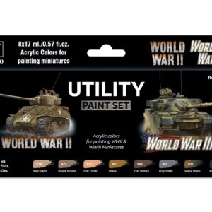 MODEL COLOR SET: UTILITY PAINT SET (8)