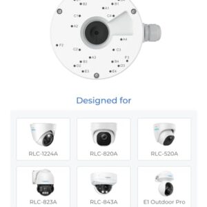 Reolink Junction Box D20 for Reolink Dome Cameras - RLC-520A, RLC-820A, RLC-823A, RLC-842A, RLC-1224A, E1 Outdoor PoE/Pro, RLC-823A 16X, RLC-843A