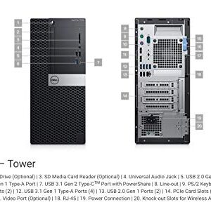 Dell OptiPlex 7070 Desktop Computer - Intel Core i7-9700 - 16GB RAM - 256GB SSD - Tower