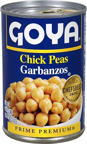 Goya Foods Chick Peas, Garbanzo Beans, 15.5 Ounce (Pack of 8)