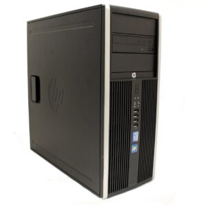 HP Elite 8200 Tower Desktop (Intel Quad Core i5 3.10GHz, AMD Radeon 1GB Graphics Card, 16GB RAM, 120GB SSD, 1TB HDD, Windows 10 Professional, WiFi, Keyboard & Mouse) (Renewed)