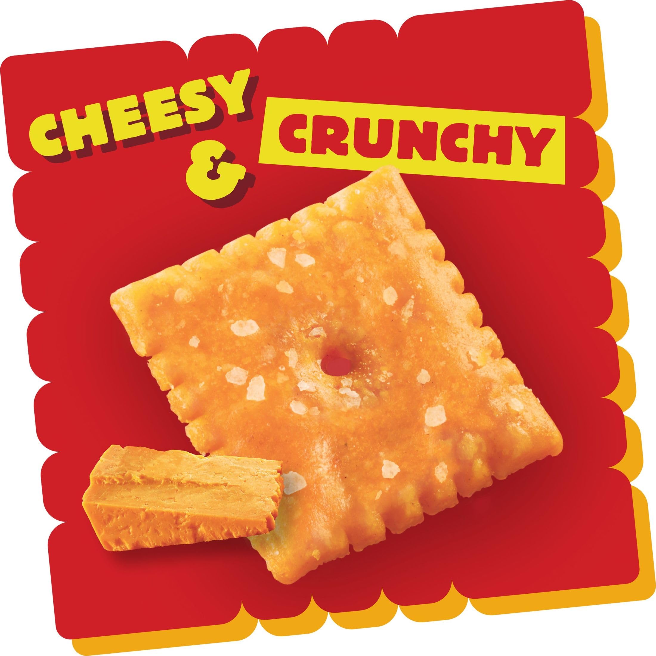 Cheez-It Cheese Crackers, Baked Snack Crackers, Lunch Snacks, Original (40 Packs)