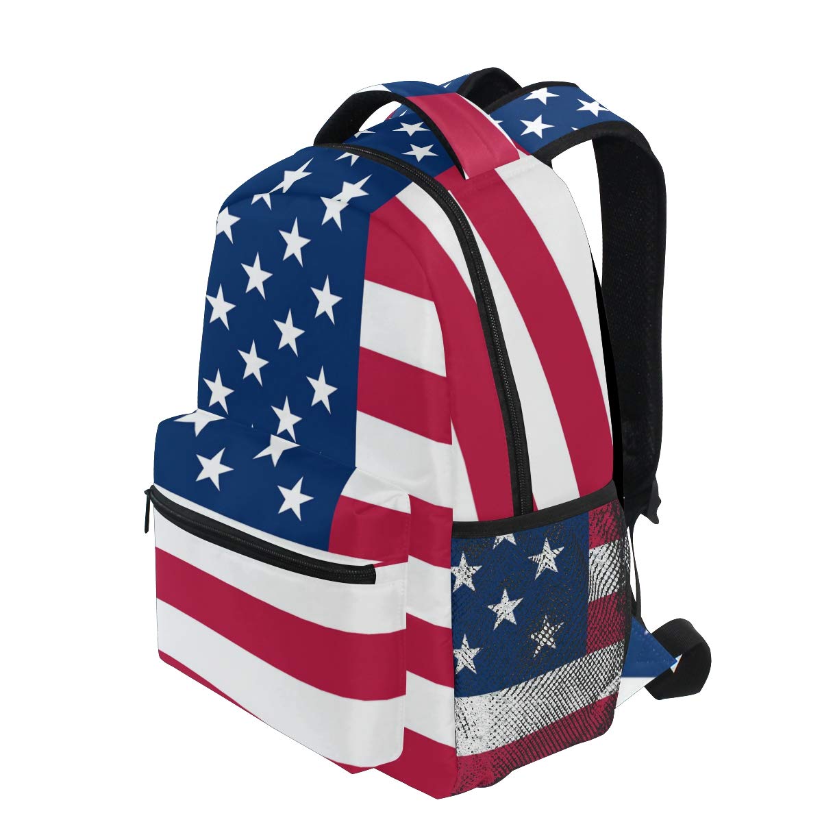 Nander Backpack Travel American Flag School Bookbags Shoulder Laptop Daypack College Bag for Womens Mens Boys Girls