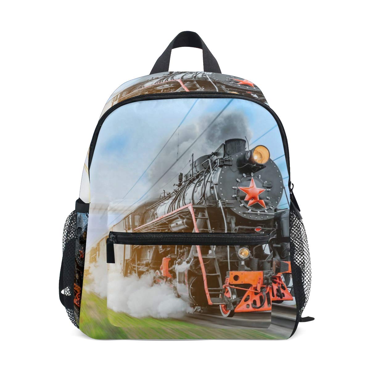 AUUXVA Kids Backpack Train School Bag Kindergarten Toddler Preschool Backpack for Boys Children