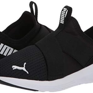 PUMA Women's PROWL SLIP-ON Sneaker, Puma Black-Puma White, 8.5