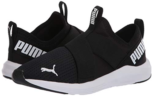 PUMA Women's PROWL SLIP-ON Sneaker, Puma Black-Puma White, 8.5