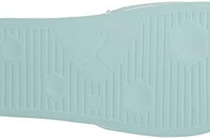 PUMA Leadcat Slide Sandal, Mist Green White Silver, 7 M US