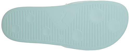 PUMA Leadcat Slide Sandal, Mist Green White Silver, 7 M US