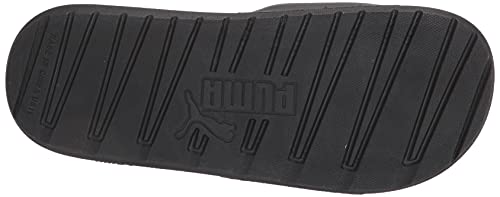 PUMA womens Cool Cat Slide Sandal, Puma Black-rose Gold, 9 US