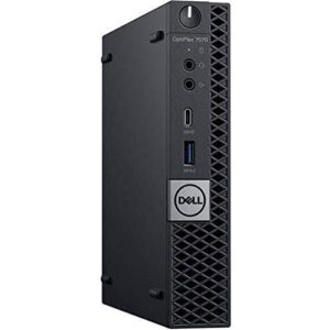 Dell OptiPlex 7070 Desktop Computer - Intel Core i7-9700T - 16GB RAM - 256GB SSD - Micro PC, Windows 10 Pro