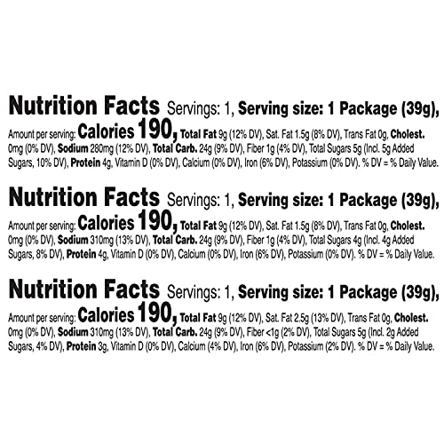 Keebler Sandwich Crackers, Single Serve Snack Crackers, Lunch Snacks, Variety Pack (45 Packs)