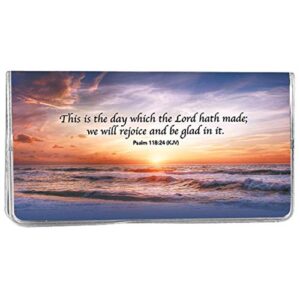 2 yr planner sunset psalm 118, 2023-2024 - pocket sized calendar ideal for purses, briefcases, or backpacks – 6 ¾ inches x 3 5/8 inches