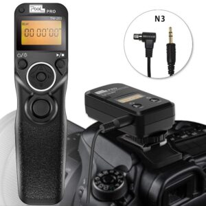 Wireless Shutter Remote Compatible for Canon, Pixel TW-283 N3 Shutter Remote Control Wireless Remote Shutter Release Timer Compatible for Canon EOS 5D, 5D Mark II, 5D Mark III, 6D, 7D, 7D Mark II