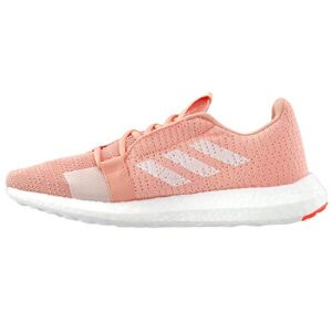 adidas womens senseboost go running sneakers shoes - pink - size 6 b