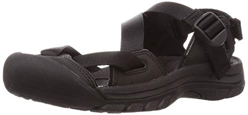 KEEN Women's Zerraport 2 Closed Toe Lightweight Sport Fashion Sandal, Black/Black, 7