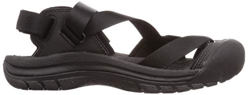 KEEN Women's Zerraport 2 Closed Toe Lightweight Sport Fashion Sandal, Black/Black, 7