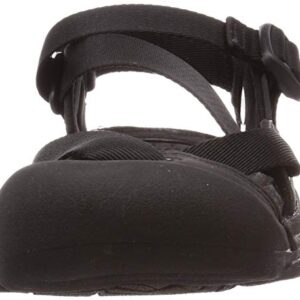 KEEN Women's Zerraport 2 Closed Toe Lightweight Sport Fashion Sandal, Black/Black, 7