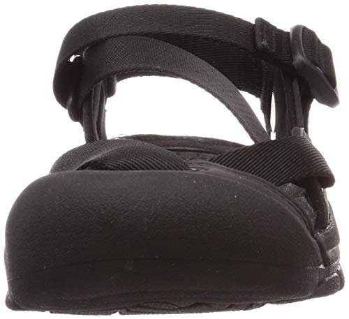 KEEN Women's Zerraport 2 Closed Toe Lightweight Sport Fashion Sandal, Black/Black, 7