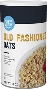 amazon brand - happy belly old fashioned oats, 1.12 pound (pack of 1)