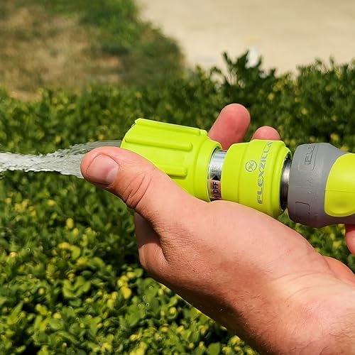 Flexzilla Garden Hose Nozzle - Heavy Duty Twist Action, NFZG62, ZillaGreen™