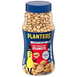 planters lightly salted dry roasted peanuts, 16.0 oz jar (pack of 6)