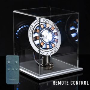 Lonyiabbi 1:1 Arc Reactor MK1 DIY Finished Product Model Led Light USB with Display Box