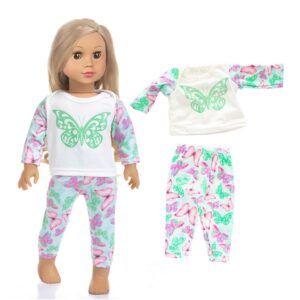 ZQDOLL American 18 inch Doll Clothes and Accessories,7 Outfits , Fits 18 inch Dolls, Birthday Gifts