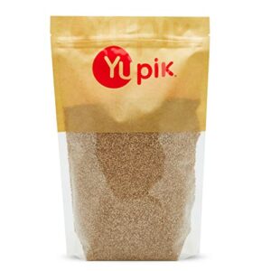 yupik whole sesame seeds 2.2 lb, natural, unhulled, gluten-free, kosher, vegan, raw, source of protein, fiber & iron, cholesterol-free, sugar-free, low-carb, pack of 1