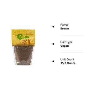 Yupik Organic Flax Seeds, Brown, 2.2 lb, Pack of 1