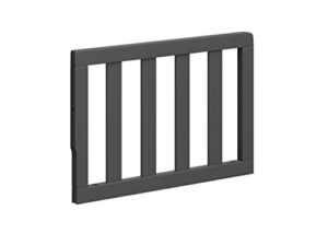 graco toddler safety guardrail with slats (gray) for storkcraft crib conversion – greenguard gold certified