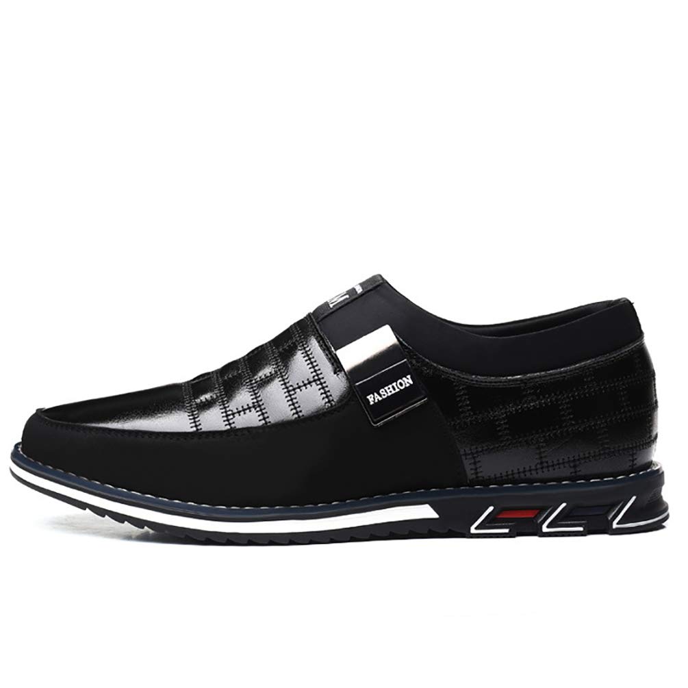 COSIDRAM Men Casual Shoes Sneakers Loafers Walking Shoes Lightweight Driving Business Office Slip on Black 13