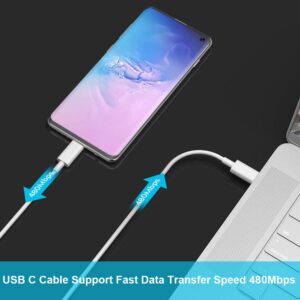 COOYA USB C to USB C Cable for Google Pixel 7 8 Pro 6a 5 4a Charging Cable 6FT Type C to Type C Cable Fast Charging USB C to C Cable for iPhone 15 iPad Pro Samsung S24 Ultra S23 FE S22 A54 S20 OnePlus