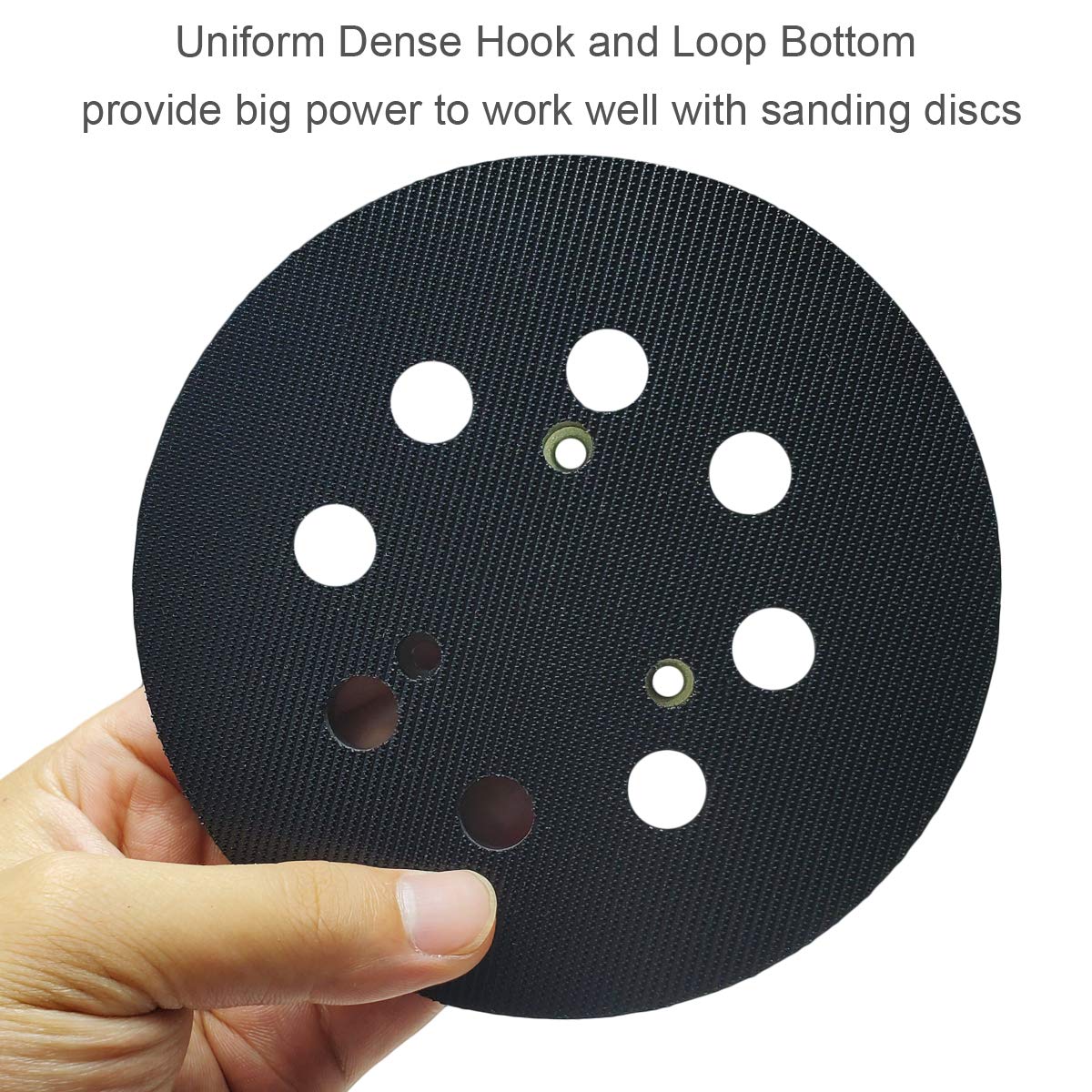 5 inch 8 Hole Sander Hook and Loop Replacement Pad For DeWalt DW420, DW421, Dw423, DW426, D26451, D26453 Orbital Sander