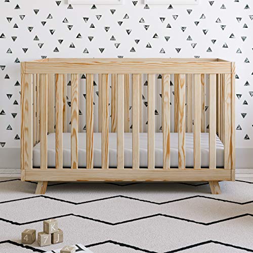 Storkcraft Beckett 3-in-1 Convertible Crib (Natural) – Converts from Baby Crib to Toddler Bed and Daybed, Fits Standard Full-Size Crib Mattress, Adjustable Mattress Support Base