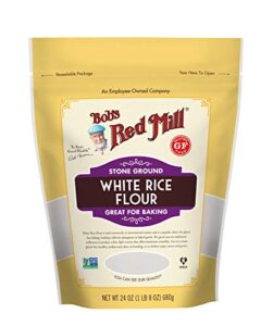 bob's red mill gluten free white rice flour, 24 ounce (pack of 1)